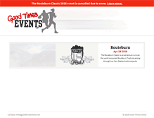 Tablet Screenshot of goodtimesevents.net